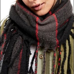 COPY - Free People Valley Plaid Cozy Blanket Scarf
